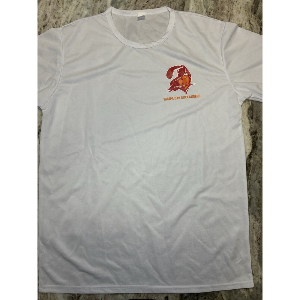 Bucco Bruce Tampa Bay Buccaneers X Miller Lite T-Shirt, Medium, Polyester, NFL